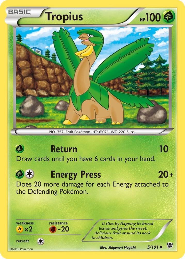 Tropius 5/101 (Plasma Blast)  - Reverse Holofoil | Good Games Adelaide SA