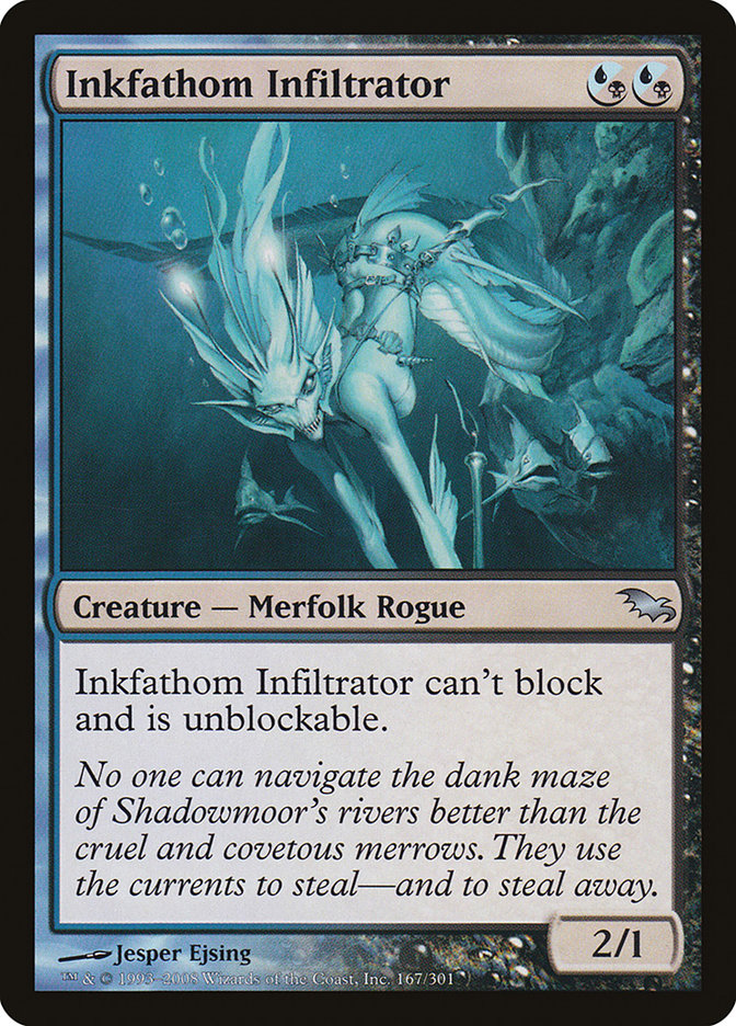 Inkfathom Infiltrator 167 (Shadowmoor)  - Foil | Good Games Adelaide SA