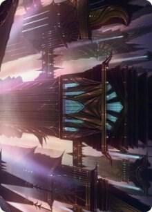 Skybridge Towers Art Card 37 (Art Series: Streets of New Capenna)  | Good Games Adelaide SA
