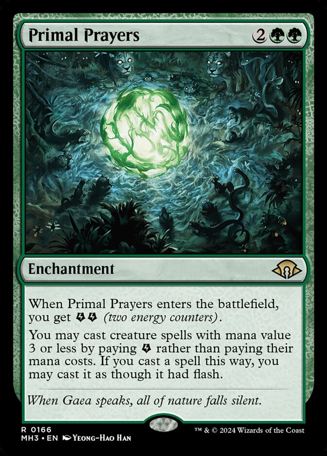 Primal Prayers 166 (Modern Horizons 3)  - Foil | Good Games Adelaide SA