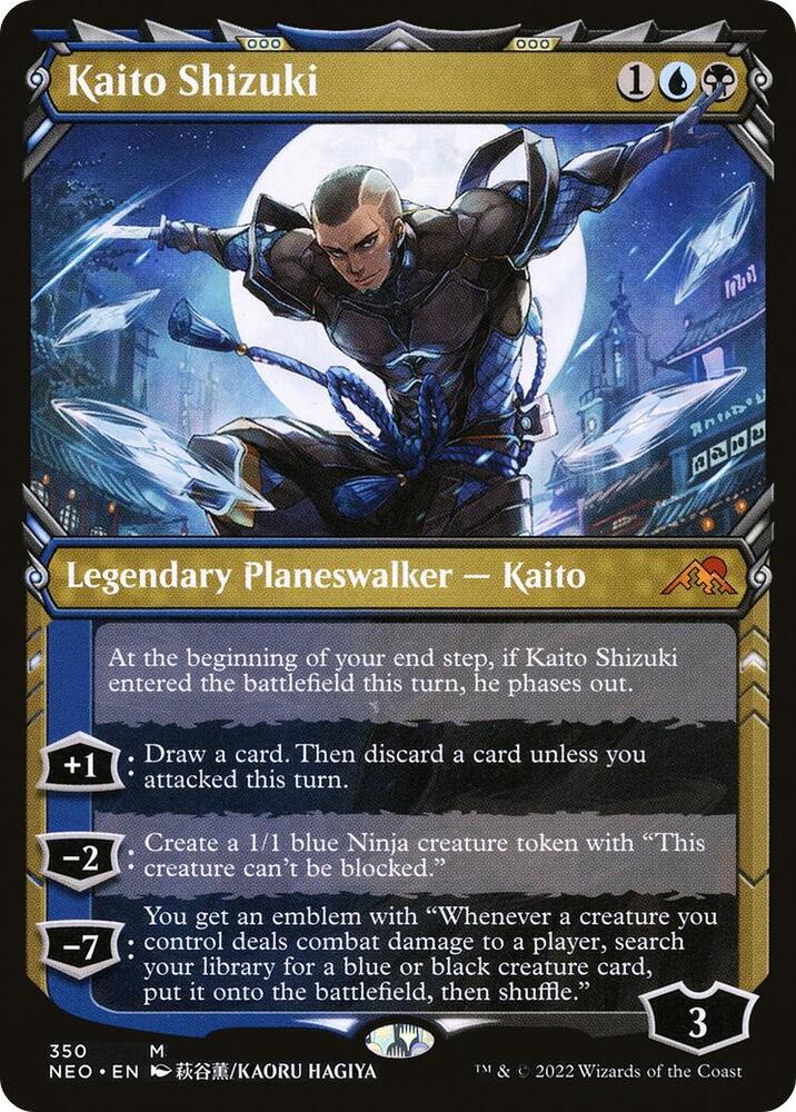 Kaito Shizuki 350 (Kamigawa: Neon Dynasty)  - Showcase Foil | Good Games Adelaide SA
