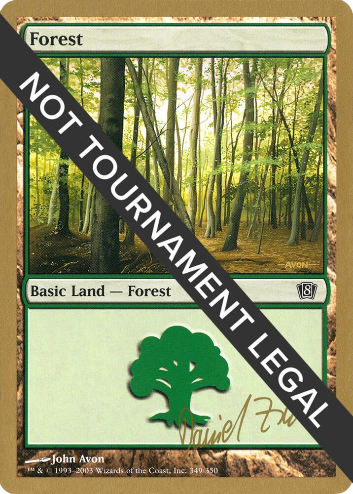 Forest 349 2003 Daniel Zink 8ED  (World Championship Decks)  | Good Games Adelaide SA