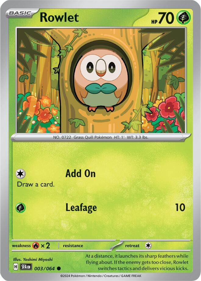 Rowlet 003/064 (SV: Shrouded Fable)  | Good Games Adelaide SA