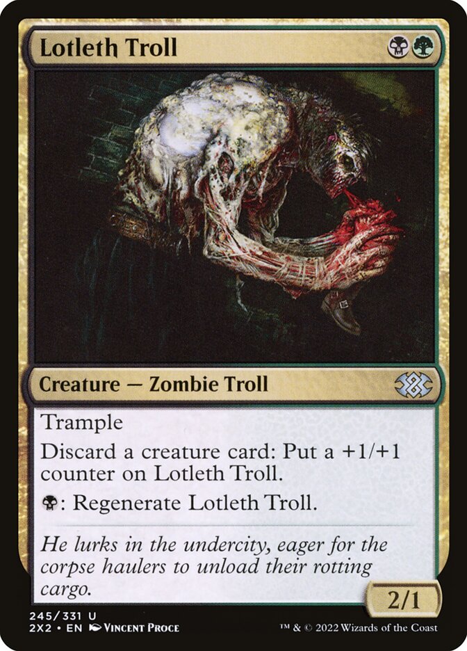 Lotleth Troll 245 (Double Masters 2022)  - Foil | Good Games Adelaide SA