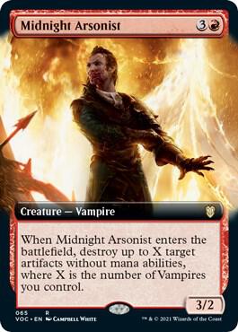 Midnight Arsonist Extended Art 65 (Commander: Innistrad: Crimson Vow)  | Good Games Adelaide SA