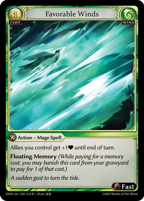 Favorable Winds (213) [Dawn of Ashes: 1st Edition] | Good Games Adelaide SA