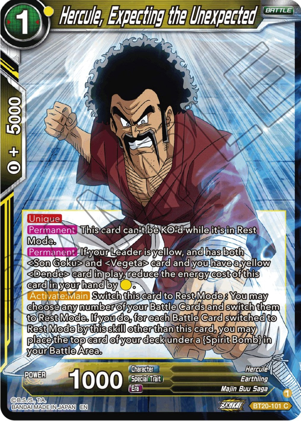 Hercule, Expecting the Unexpected (BT20-101) [Power Absorbed] | Good Games Adelaide SA