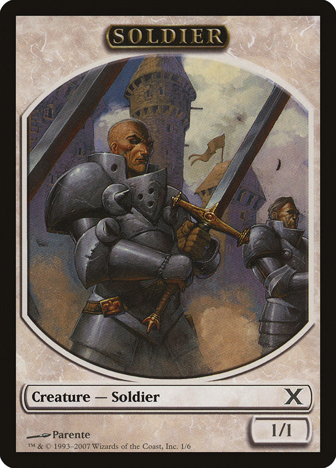 Soldier Token [Tenth Edition Tokens] | Good Games Adelaide SA