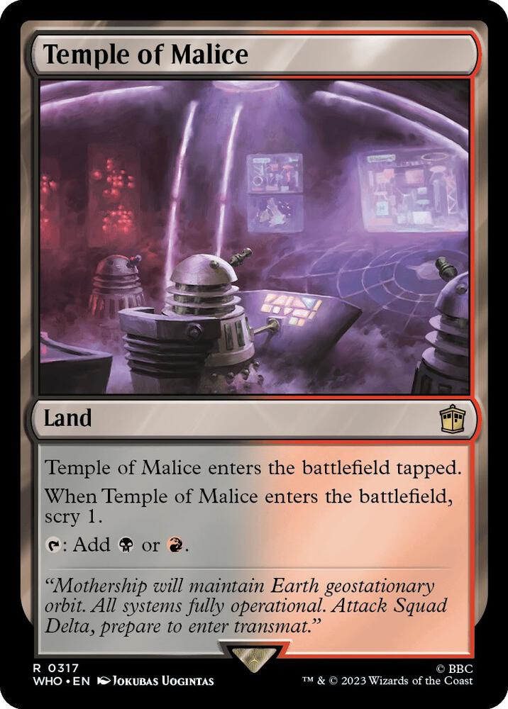 Temple of Malice 317 (Universes Beyond: Doctor Who)  - Foil | Good Games Adelaide SA