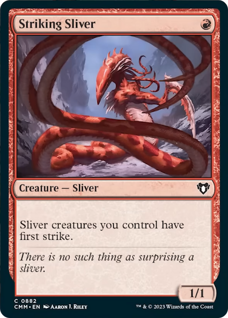 Striking Sliver [Commander Masters] | Good Games Adelaide SA