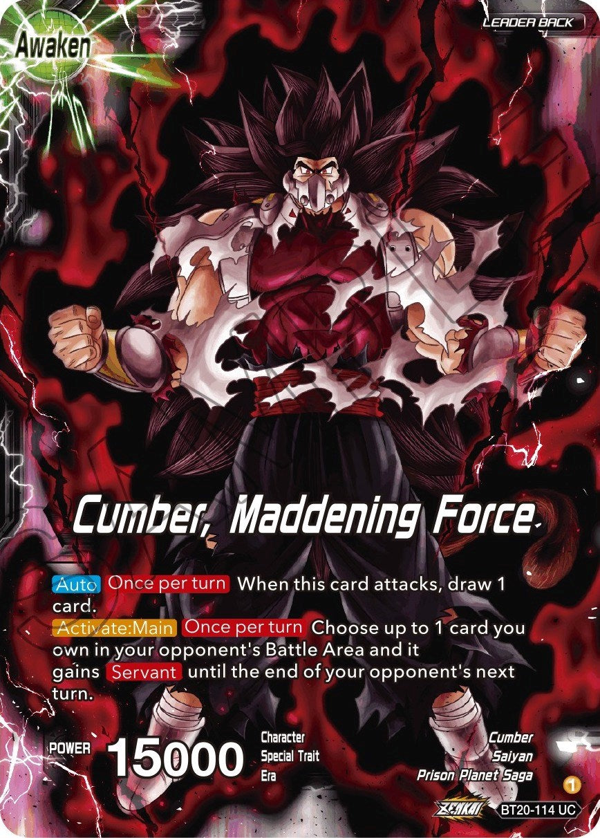 Evil Saiyan // Cumber, Maddening Force (BT20-114) [Power Absorbed] | Good Games Adelaide SA