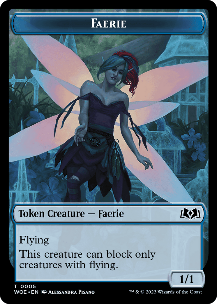 Faerie // Food (0012) Double-Sided Token [Wilds of Eldraine Tokens] | Good Games Adelaide SA