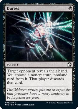 Duress 98 (Innistrad: Midnight Hunt)  - Foil | Good Games Adelaide SA