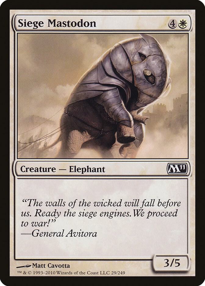 Siege Mastodon 29 (Magic 2011 (M11))  - Foil | Good Games Adelaide SA