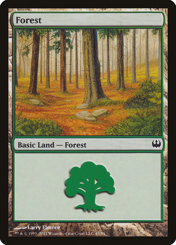 Forest (45) [Duel Decks: Knights vs. Dragons] | Good Games Adelaide SA