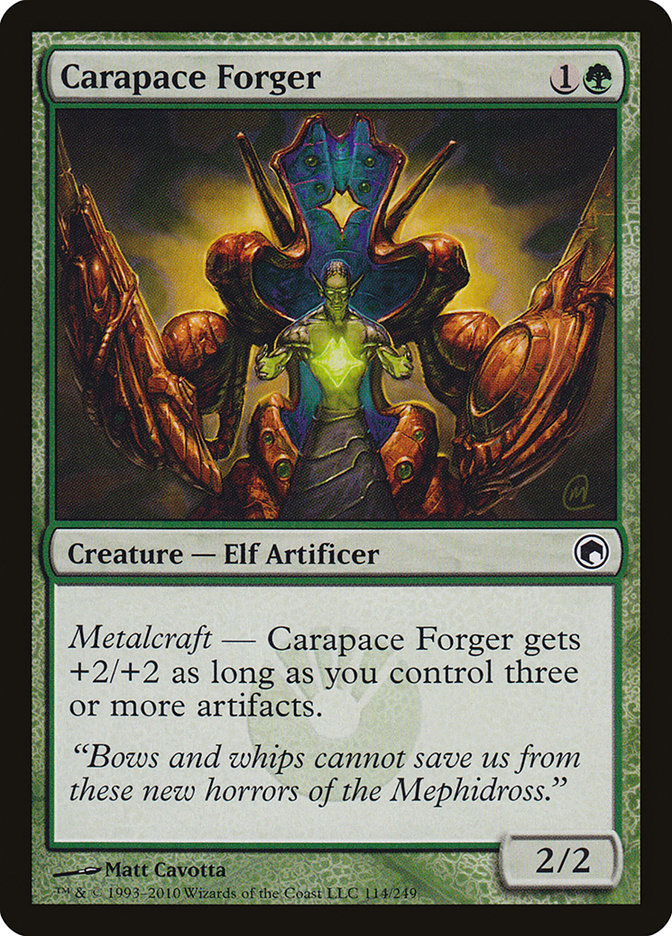Carapace Forger 114 (Scars of Mirrodin)  | Good Games Adelaide SA