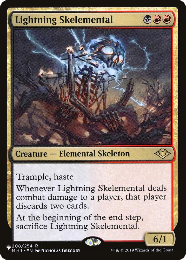Lightning Skelemental 208/254 (The List Reprints)  | Good Games Adelaide SA