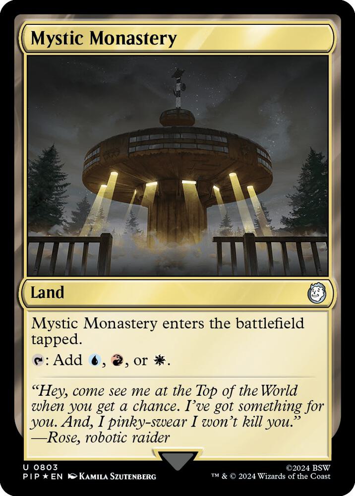 Mystic Monastery 803 (Universes Beyond: Fallout)  - Foil | Good Games Adelaide SA