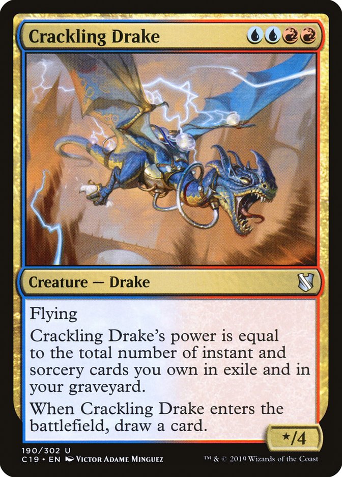 Crackling Drake [Commander 2019] | Good Games Adelaide SA