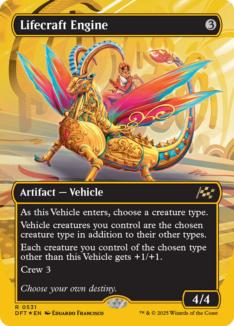 Lifecraft Engine (Borderless) (First-Place Foil) [Aetherdrift] | Good Games Adelaide SA