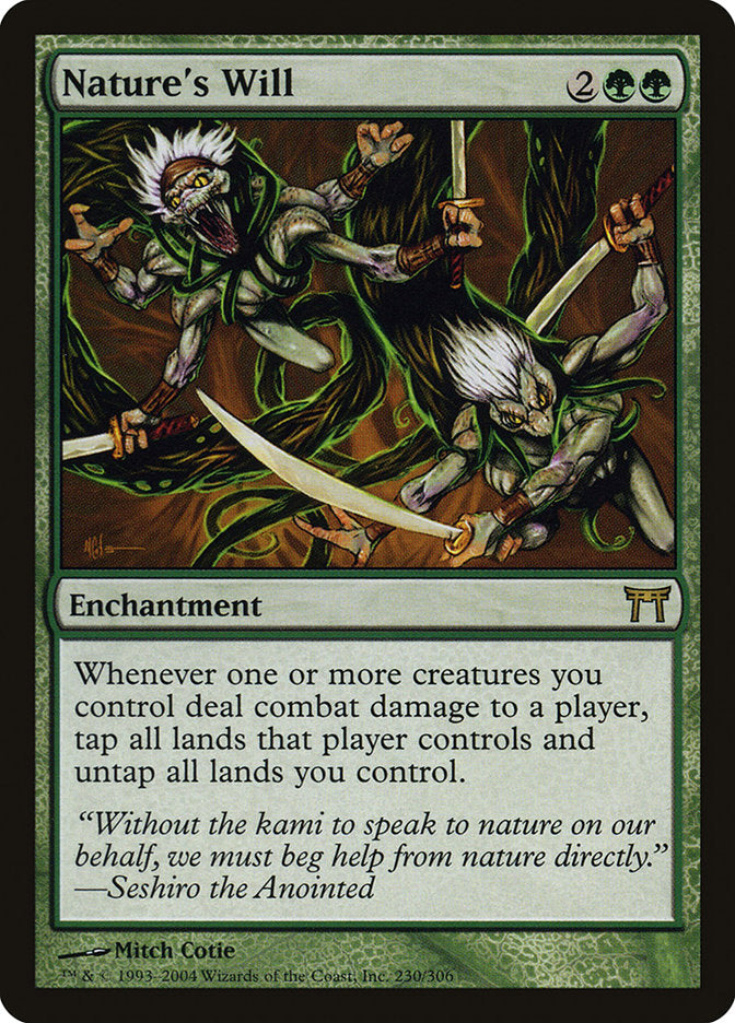 Nature's Will 230 (Champions of Kamigawa)  - Foil | Good Games Adelaide SA