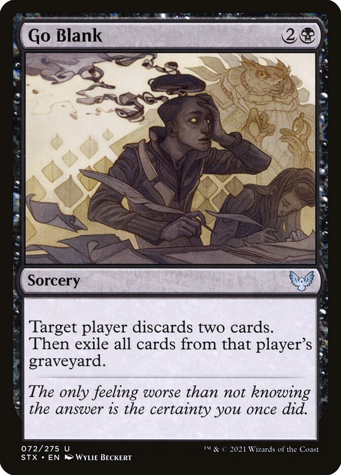 Go Blank 72 (Strixhaven: School of Mages)  - Foil | Good Games Adelaide SA