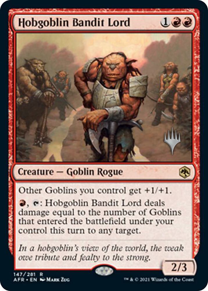 Hobgoblin Bandit Lord 147 (Promo Pack: Adventures in the Forgotten Realms)  | Good Games Adelaide SA