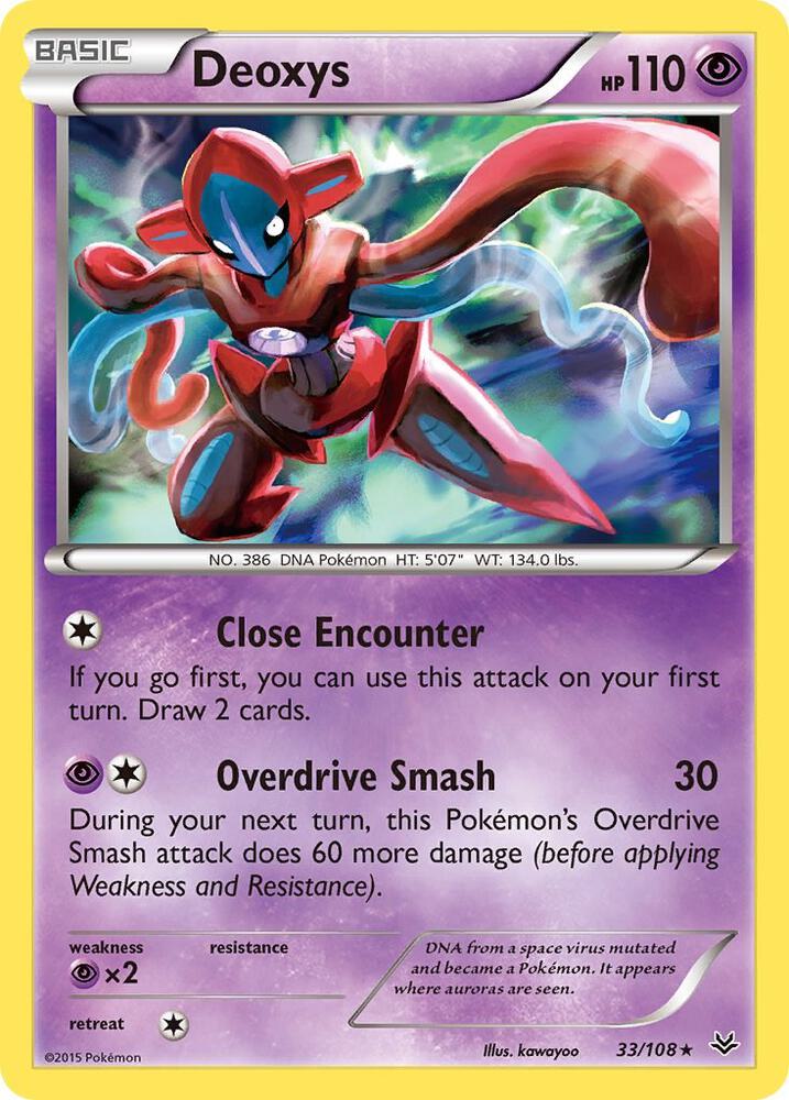 Deoxys 33/108 (XY - Roaring Skies)  - Holofoil | Good Games Adelaide SA