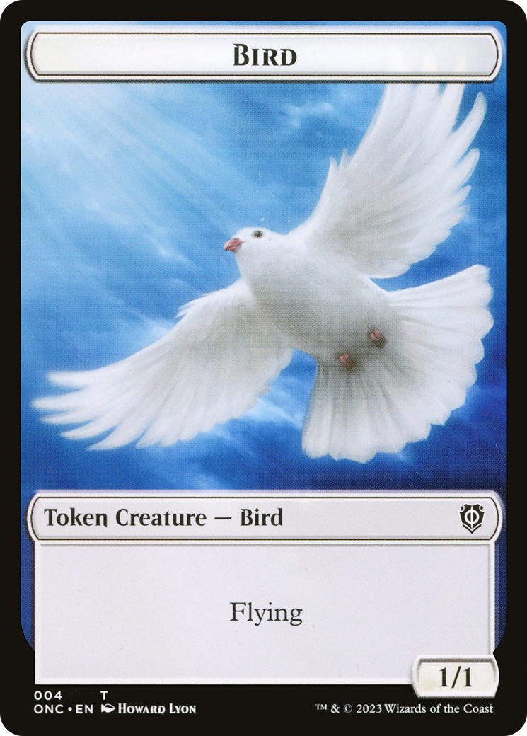 Bird // Cat Double-Sided Token [Phyrexia: All Will Be One Commander Tokens] | Good Games Adelaide SA