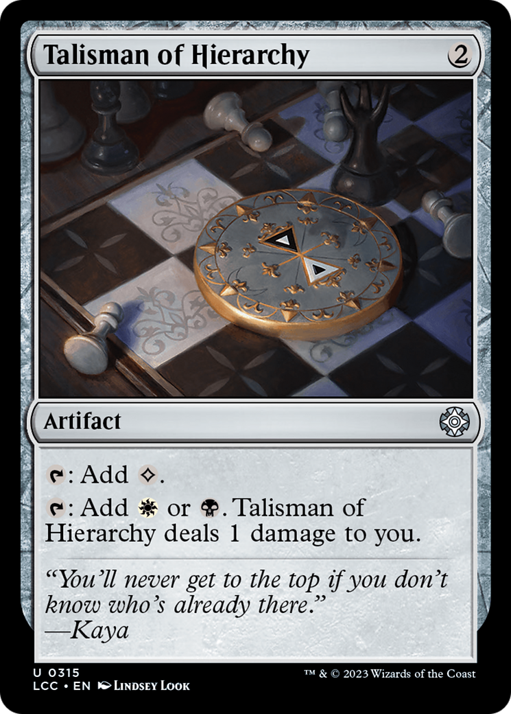 Talisman of Hierarchy [The Lost Caverns of Ixalan Commander] | Good Games Adelaide SA