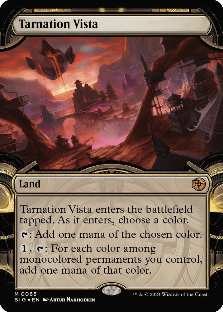 Tarnation Vista Showcase Raised Foil 65 (Outlaws of Thunder Junction: The Big Score)  - Foil | Good Games Adelaide SA