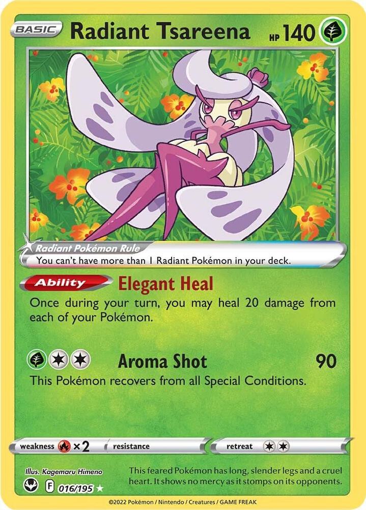 Radiant Tsareena 016/195 (SWSH12: Silver Tempest)  - Holofoil | Good Games Adelaide SA