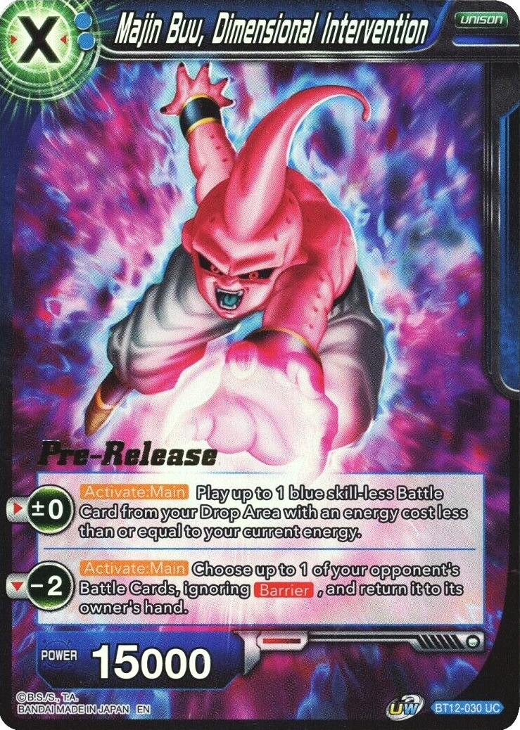 Majin Buu, Dimensional Intervention (Vicious Rejuvenation) [BT12-030] | Good Games Adelaide SA