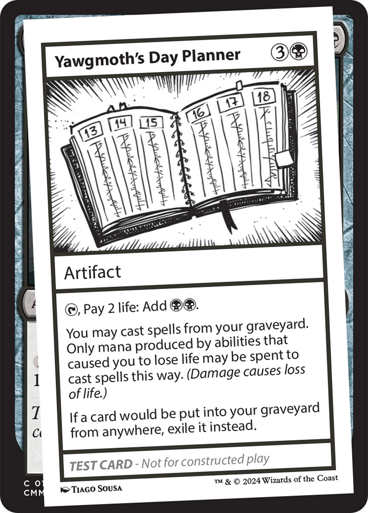 Yawgmoth's Day Planner [Mystery Booster 2 Playtest Cards] | Good Games Adelaide SA