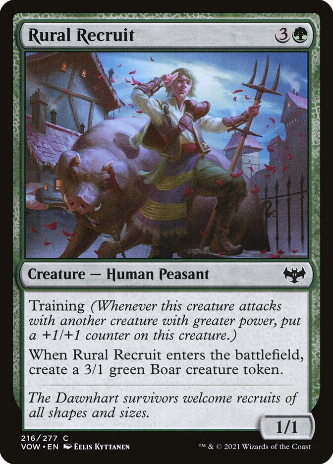 Rural Recruit 216 (Innistrad: Crimson Vow)  - Foil | Good Games Adelaide SA