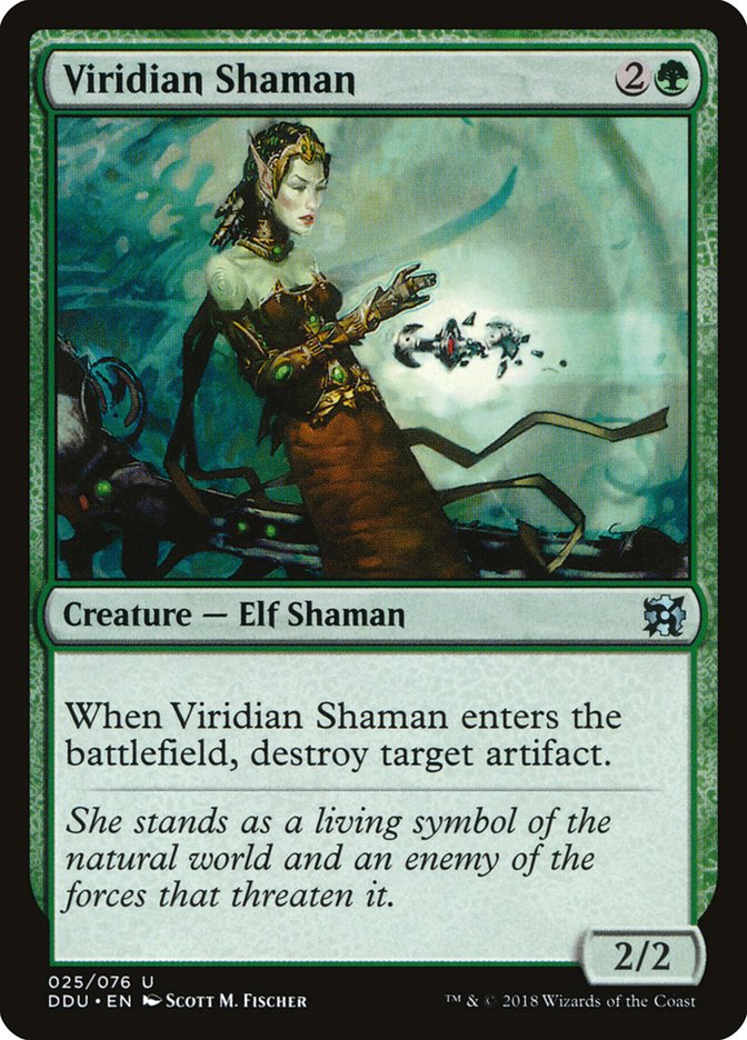 Viridian Shaman [Duel Decks: Elves vs. Inventors] | Good Games Adelaide SA