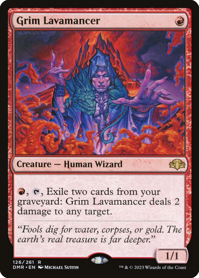 Grim Lavamancer 126 (Dominaria Remastered)  | Good Games Adelaide SA