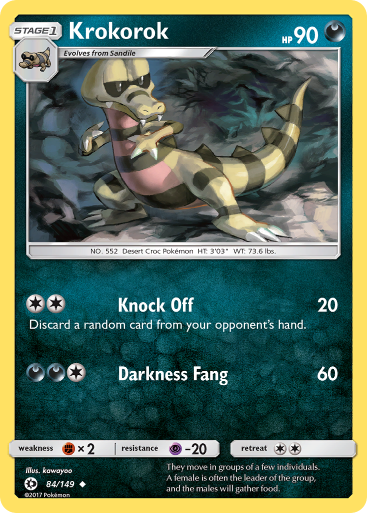 Krokorok (84/149) [Sun & Moon: Base Set] | Good Games Adelaide SA