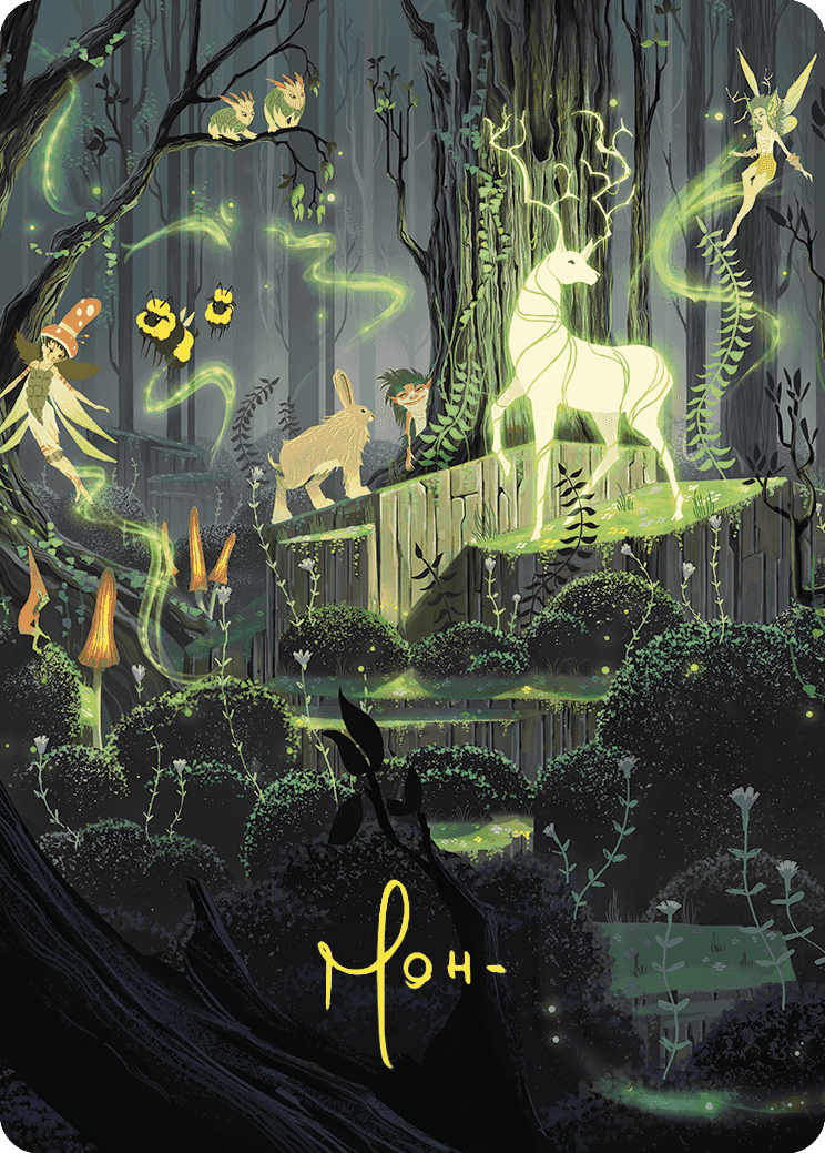 Primal Vigor Art Card (Gold-Stamped Signature) [Wilds of Eldraine Art Series] | Good Games Adelaide SA