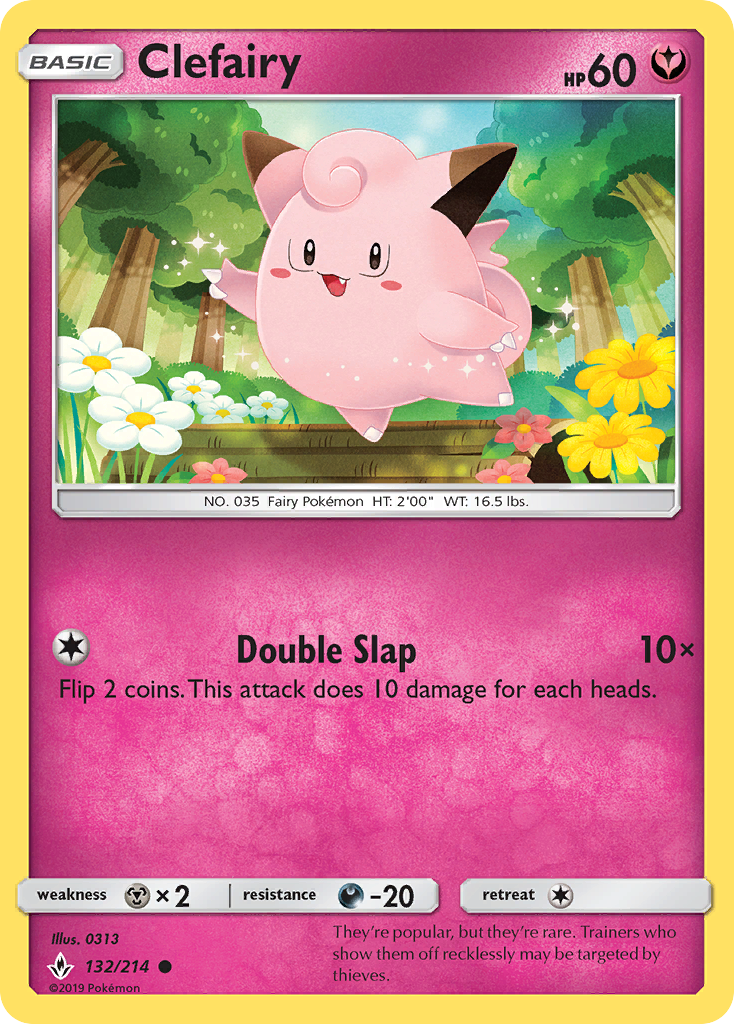 Clefairy (132/214) [Sun & Moon: Unbroken Bonds] | Good Games Adelaide SA