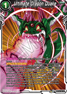 Ultimate Dragon Quake (BT14-141) [Cross Spirits] | Good Games Adelaide SA