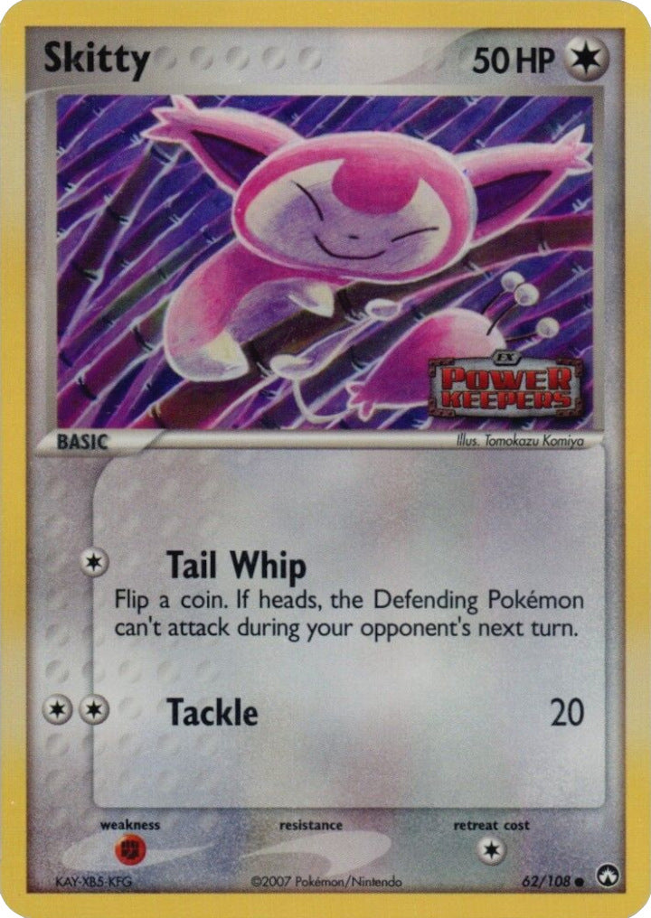 Skitty (62/108) (Stamped) [EX: Power Keepers] | Good Games Adelaide SA
