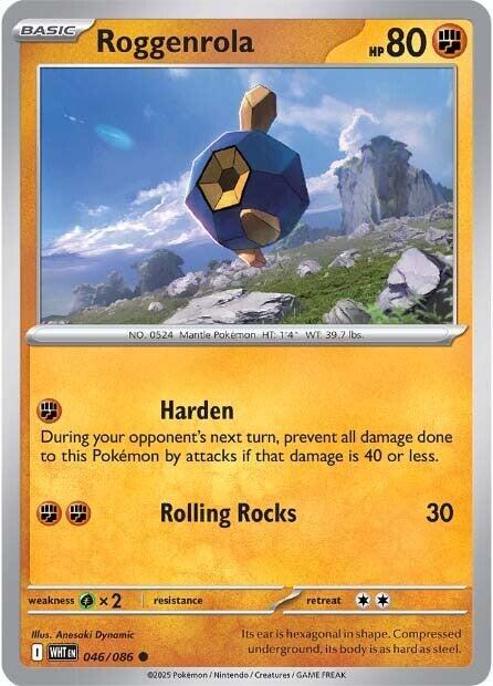 Roggenrola 046/086 (SV: White Flare)  | Good Games Adelaide SA