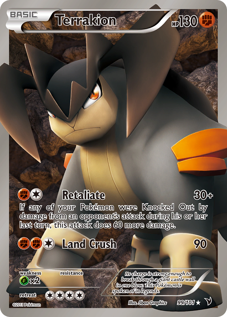 Terrakion (99/101) [Black & White: Noble Victories] | Good Games Adelaide SA