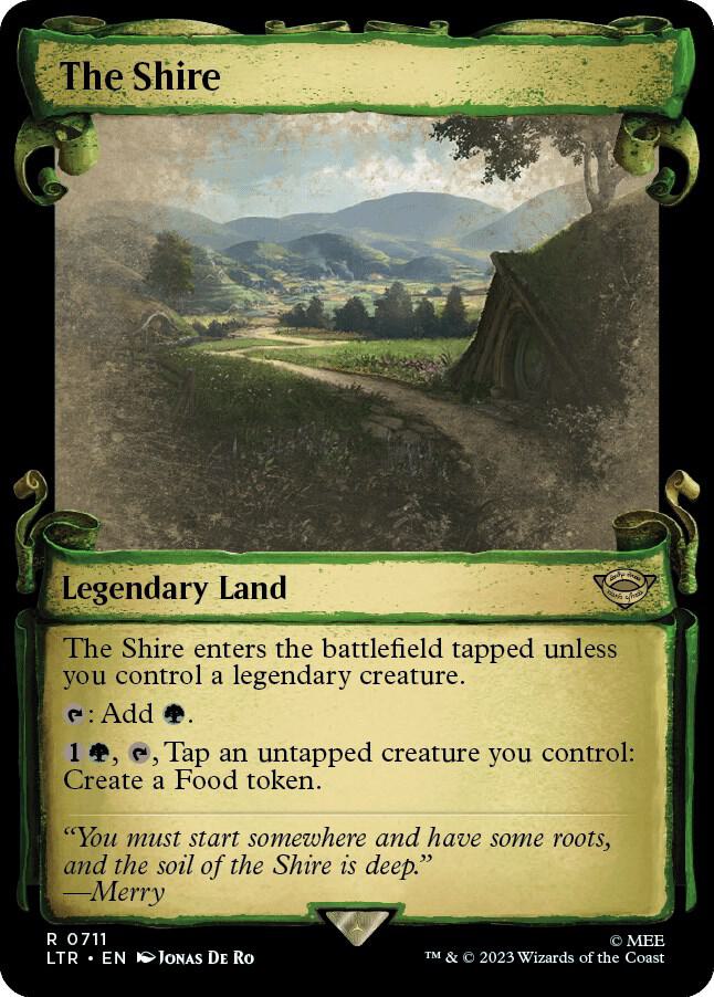 The Shire 711 (Universes Beyond: The Lord of the Rings: Tales of Middle-earth)  - Showcase Scroll Foil | Good Games Adelaide SA
