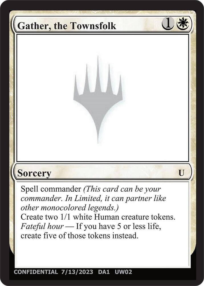 Gather the Townsfolk  (Un-Known Event Playtest Cards)  | Good Games Adelaide SA