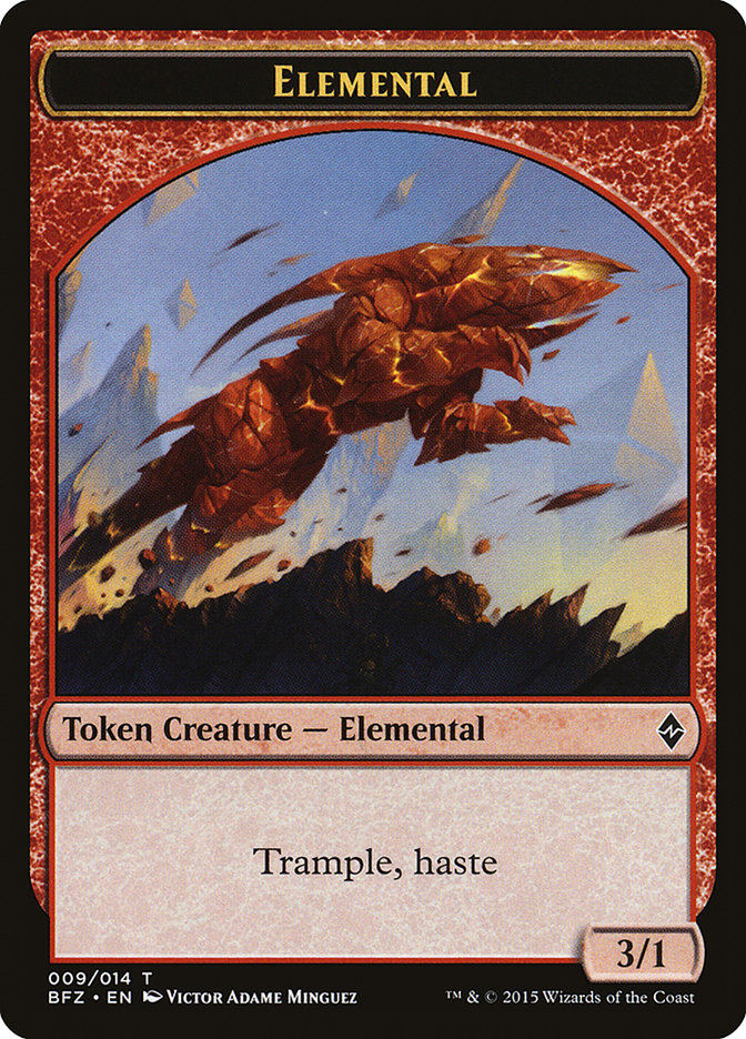 Elemental (009/014) [Battle for Zendikar Tokens] | Good Games Adelaide SA