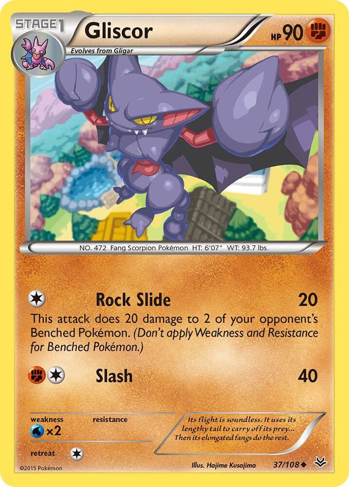 Gliscor 37/108 (XY - Roaring Skies)  | Good Games Adelaide SA