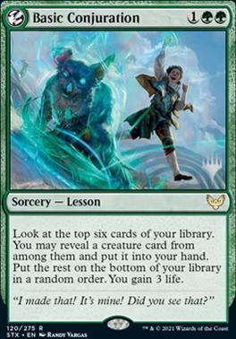 Basic Conjuration (Promo Pack) [Strixhaven: School of Mages Promos] | Good Games Adelaide SA