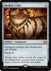 Basilisk Collar [Duskmourn: House of Horror Commander] | Good Games Adelaide SA